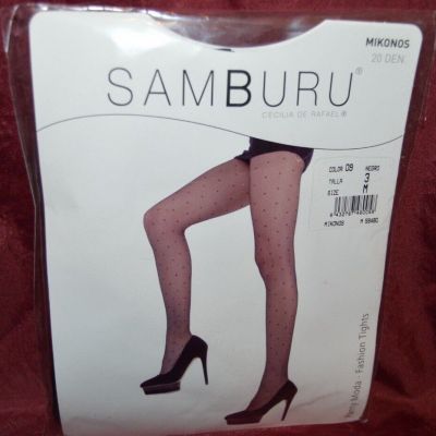 CDR Cecilia De Rafael SAMBURU MIKONOS Pin-Dot Tights STW Pantyhose MEDIUM G35