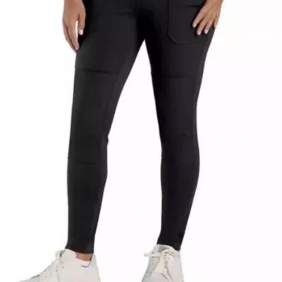 Women’s Size Small S 4/6 Regular Carhartt Force Fitted Black Legging Pants