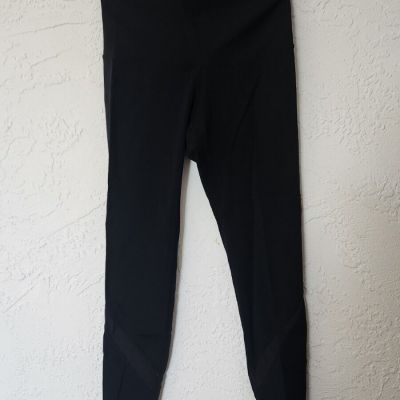 Lululemon black cut out hem active leggings pants