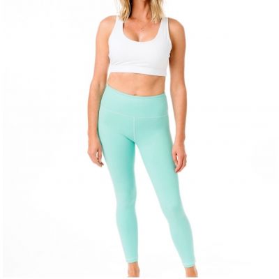 Zyia Activewear NWT Turquoise Metallic Plus Light & Tight Hi-Rise 7/8 Size 14-16