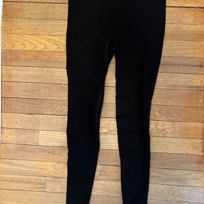 Lululemon Womens Black High Waist Black Thermal Leggings Size Medium