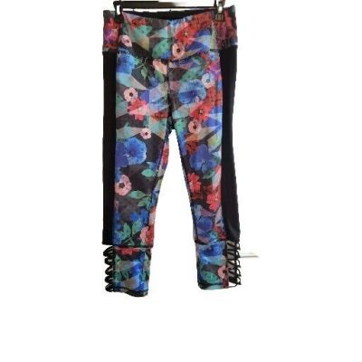 RBX Leggings - Multi-Color Splatter High Waisted Side Pocket 7/8 Women's L