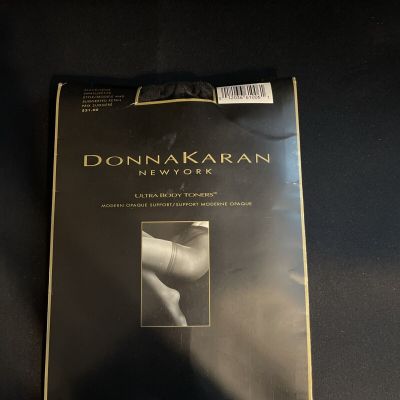 Vtg. Donna Karan NEW New York Ultra Body Toners Pantyhose Black Small/ Petite