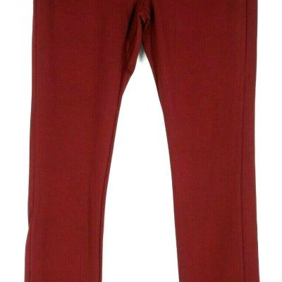 CISONO Womens Leggings Pants SIZE S Maroon Rayon Nylon Spandex