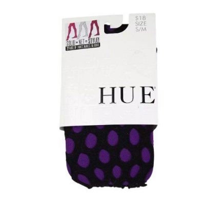 Hue Layered Net Tights 2 Pair Pack Womens S/M Black/Purple Black Trendy DD0712