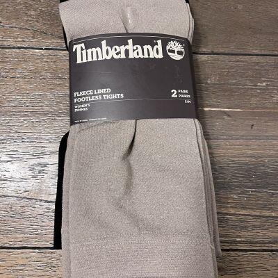 NWT Timberland Fleece Lined Footless Tights Womens Size S/M