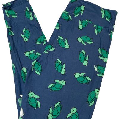 LuLaRoe Womens Leggings Size TC Adorable Happy Turtles Turtle Tall And Curvy NWT