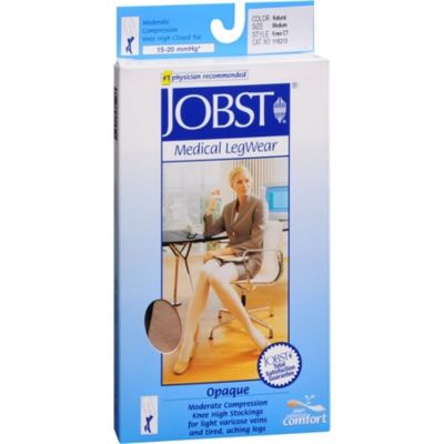 Jobst Closed Toe Knee High Moderate Compression Stockings 15-20 mmHg 1 Ct 3 Pack