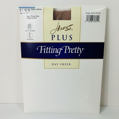 Hanes Fitting Pretty Day Sheer Style 00P26 Size 3 Plus Little Color Sandalfoot