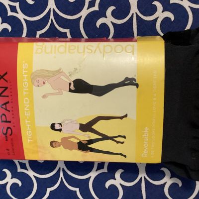 New Spanx BodyShaping  Tight End Tights high waisted reversible  Size E black