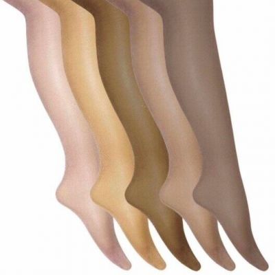 Shimmer Tights Pantyhose Size M L Womens Nylon Shiny Brown Leg NEW