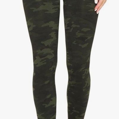 SPANX Look At Me Now Seamless Leggings Green Camo NWT  Sz 1X  $72 MSRP