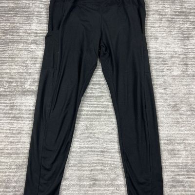 Rue 21 Leggings Womens Extra Large Black Pockets Polyester Blend Athletic