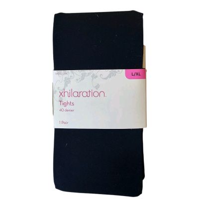 NWT Xhilaration L/XL Tights 40 Denier Black 1-Pair