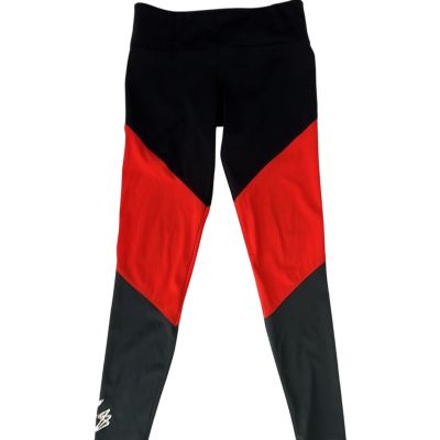 Onzie Leggings Colorblock Red Black Women’s Stretch Workout Yoga Size M/L