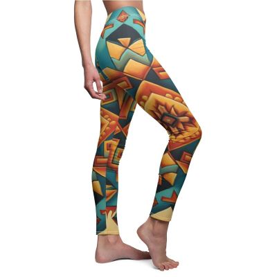 Womens Skinny Casual Leggings All Over Print Southwestern Navajo Native American