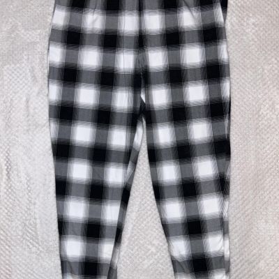 Torrid Leggings Black and White Plaid Leggings sz 3