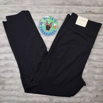 Aerie Chill Play Move 7/8 Feel Free Leggings NWT Sz XL Black Sexy Mesh Panel