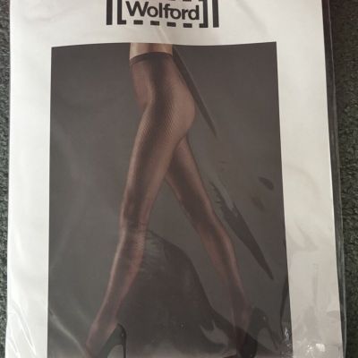 Wolford Grid Tights In Madeira Size Small Brand New