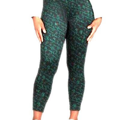 Feeling Festive CHRISTMAS NEW?Women's Leggings size 4X~green/Merry Christmas