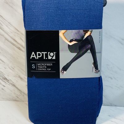 Apt. 9 Microfiber Tights Control Top Size Small  Blue  USA NEW!