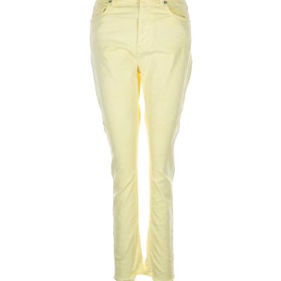 Ann Taylor LOFT Women Yellow Jeggings 28W