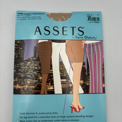 Assets by Sara Blakely Perfect Pantyhose Body Shaping Nude Size 2