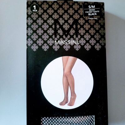 Massini Micro Fishnet Tights Black~Size Small/Medium Halloween Costume accessory