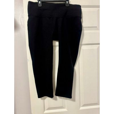 Spanx Black Cropped Leggings Workout Yoga Pants Activewear Bottoms