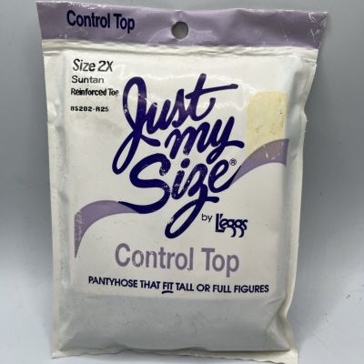 Just my size by Leggs Control top pantyhose, 2X, Suntan color, tall