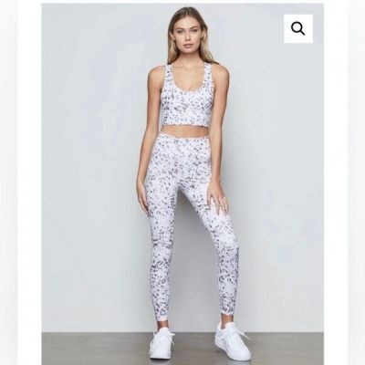 Good American Shining Leopard Leggings in Grey/Black/White Size 1 (Small)