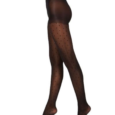 Hanes Womens Diamond Dot Tight Size:Small Color:Black