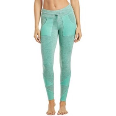 Free People Movement NWOT Kyoto Workout Leggings Blue Green Size S Pockets