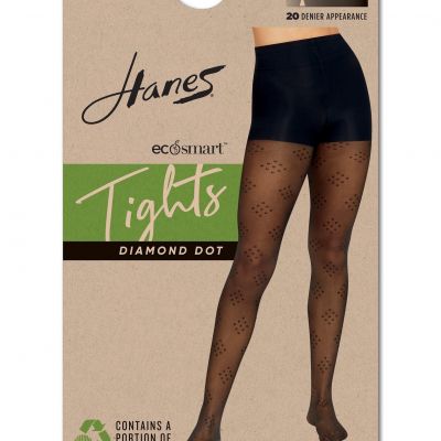 Hanes EcoSmart Women's Sheer Control Top Tights, Diamond Dot