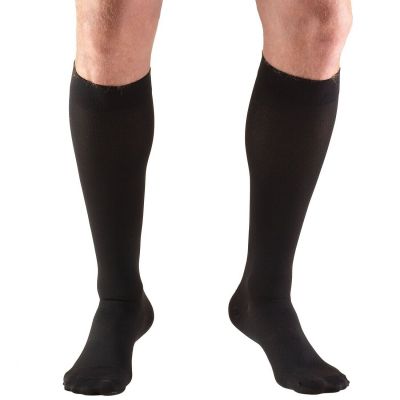 Truform Stockings Knee High Closed Toe: 20-30 mmHg XL BLACK (8865BL-XL)