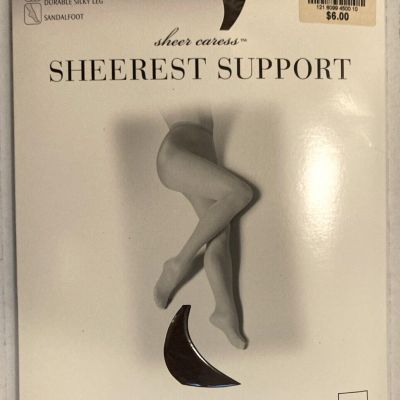 Sheer Caress, Sheerest Support Pantyhose. JC Penny # 1850-D. Long, Mahogany PH-9