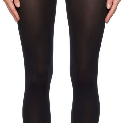 NWT Wolford Black Mat Opaque 80 Tights, size XS