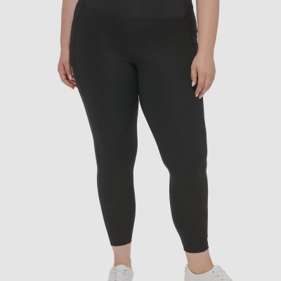 Calvin Klein Women's Black Fitness Workout Athletic Leggings Pants Size 3X