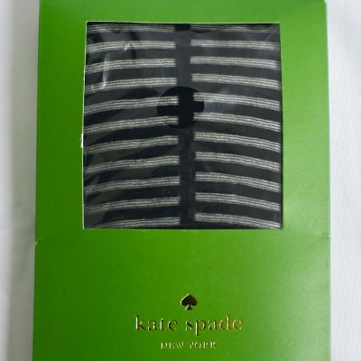 Kate spade tights pantyhose Nylons Black Striped NIB Patterned