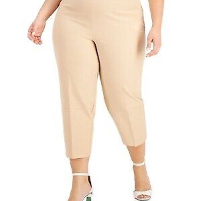 Alfani Plus Size High-Waist Cropped Pants 22W