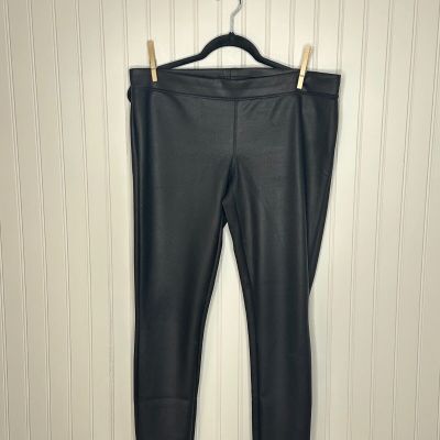 EXPRESS Women's Black Leggings w/ Shimmery Finish SIZE L