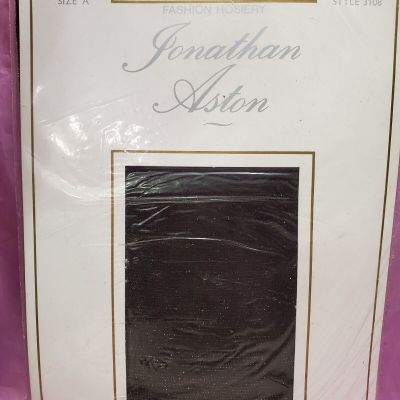 JONATHAN ASTON Nightlights Black Gold SPARKLE Pantyhose Tights Size A ENGLAND