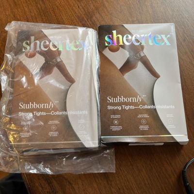 Sheertex Stubbornly Strong Ladies' Tights, 2-pack, size Medium, color Black