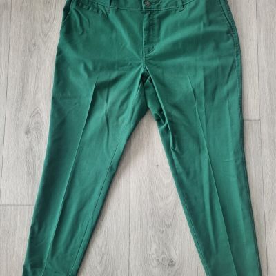 41 Hawthorn Pants Women's Size 18W Green Straight Leg Stretch