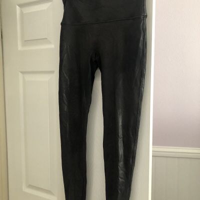 Spanx Women’s Faux Leather Leggings High waisted Size XL