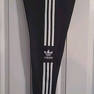 Adidas Originals Trefoil Mid Rise Women's Size Medium Black Leggings DV2636 New