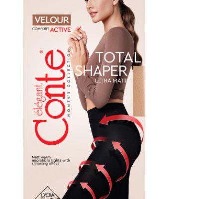 Tights Conte Velour Active 100 Den Ultra Matte Support & Compression Pantyhose