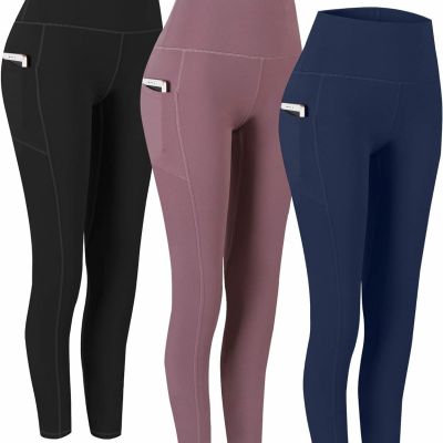 High Waist Yoga Pants, Pocket, Tummy Control Workout Running Yoga Leggings