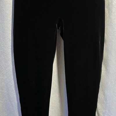 Spanx Velour Leggings Womens Size XL Black Pull-on Pants Shapewear Velvet Soft