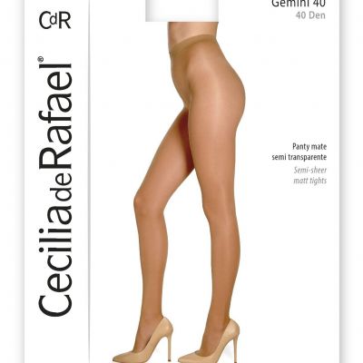 Cecilia de Rafael Gemini Matte Sheer Pantyhose 40 Denier Tights MADE IN ITALY